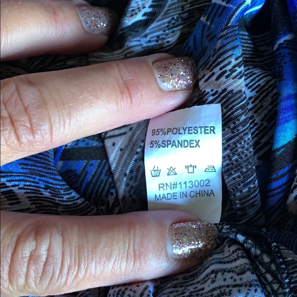 NWOT Peacock Feather Dress OS fits Most - Picture 4 of 4